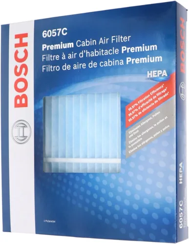 Miniatura 5 de BOSCH 6057C Filtro de aire HEPA para cabina - Compatible con Select Chevrolet Captiva, Equinox; GMC Terrain; Hyundai Azera, Santa Fe Sport/XL