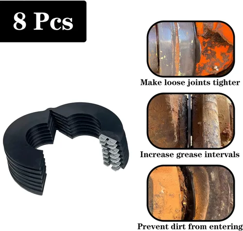 Miniatura 3 de Paquete de 8 cubos de excavadora de 1.772 pulgadas (1.772 in) desmontables para excavadora y minicargadora para gato Bobcat Kubota Komatsu Takeuchi