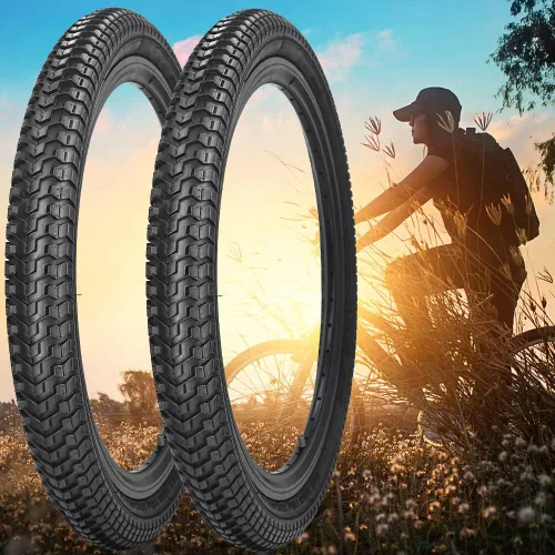 Miniatura 7 de Paquete de 2 neumáticos de bicicleta de montaña de 26 x 1.95 pulgadas, 20 x 2.125 pulgadas, 60 TPI para neumáticos de bicicleta de montaña con 2