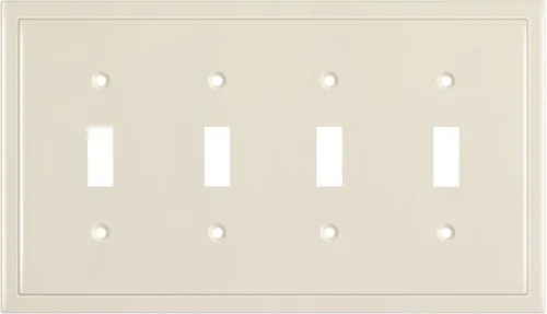 Miniatura 58 de Henne Bery Placa decorativa de pared con borde moderno, tapa de tomacorriente para cubrir enchufe, aleación de zinc maciza duradera