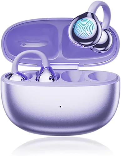 Auriculares abiertos con clip para la oreja, auriculares inalámbricos Bluetooth 5.4 Los auriculares sobre la oreja con micrófono integrado con