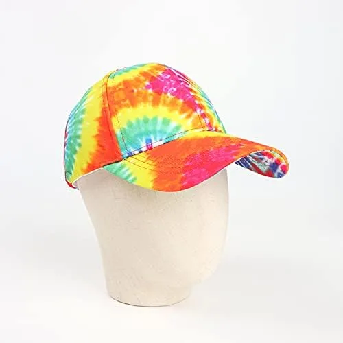 Miniatura 6 de BEARUN Gorra de béisbol de algodón con teñido anudado de perfil bajo, gorra de béisbol de hiphop, sombrero de papá