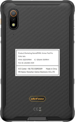 Miniatura 9 de Ulefone Armor Pad Pro - Tablet resistente de 8 pulgadas (16 GB + 128 GB), cámara trasera de 48 MP + cámara frontal de 32 MP, batería de 7650 mAh