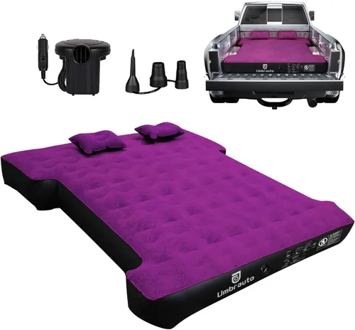 Miniatura 22 de Colchón de aire Umbrauto para camas de camión cortas de tamaño completo de 5.5-5.8 pies, colchón de aire inflable para tienda de camión con bomba