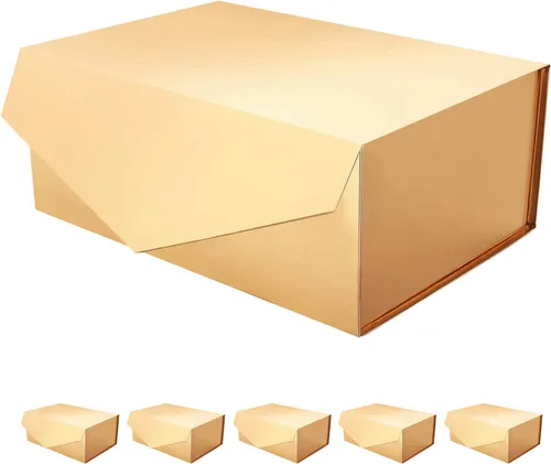 Miniatura 36 de Caja de regalo negra con ventana, caja de regalo magnética transparente para regalo, caja de propuesta de padrino de boda (10.5 x 7.5 x 3 pulgadas)