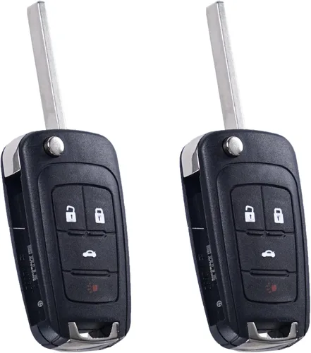Miniatura 7 de SUPALAND Carcasa Plegable Tipo Flip para Llave compatible con Chevy Cruze Malibu Camaro Equinox Equinox Sonic GMC Terrain Buick 2010 2011 2012 2013