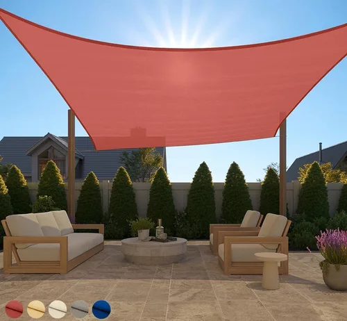 Miniatura 51 de GORILLA GRIP Toldo rectangular resistente con protección UV, resistente a la decoloración, desgarros y al óxido, bordes curvos que bloquean la luz
