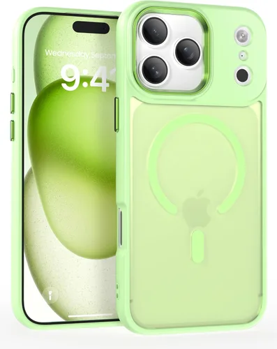 Miniatura 12 de IAIYOXI Funda magnética para iPhone XR [compatible con MagSafe], translúcida mate, delgada, delgada, a prueba de golpes, para mujeres, hombres