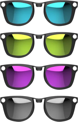 Miniatura 11 de HIBLOKS 4 clips polarizados para Ray-Ban Meta Wayfarer y Gen 2 (RW4008/RW4012 Grande 53-22), clip de decoloración para Meta Wayfarer Gen 2 Protege