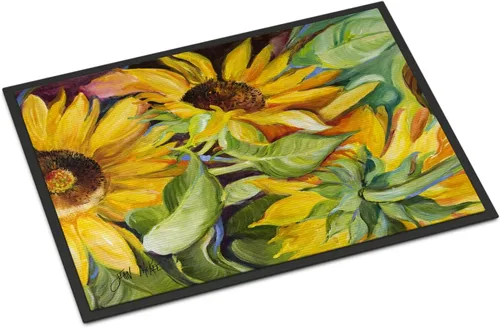 Miniatura 197 de Caroline's Treasures JMK1017JMAT - Tapete de caza de rana garza azul, 24 x 36 pulgadas, tapete para puerta delantera, interior y exterior