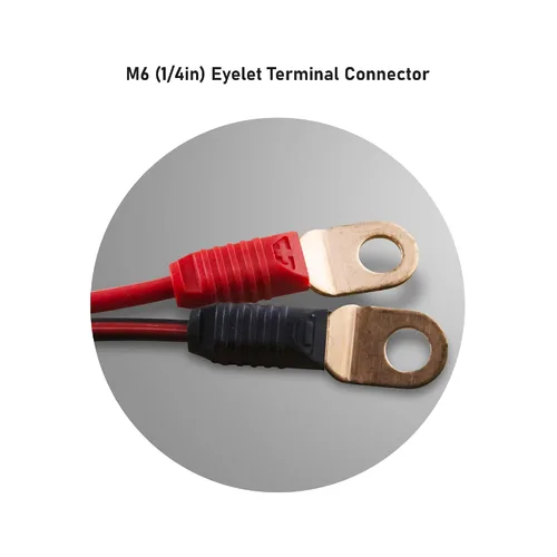 Miniatura 3 de SafeAMP Arnés de cables compatible con NOCO(R) GC002 X-Connect, M6 (1/4 pulgadas) conector de terminal de ojal