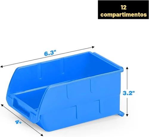 Miniatura 4 de Ultrawall Contenedores de almacenamiento montados en la pared, contenedores organizadores de almacenamiento colgantes de plástico, sistema