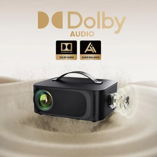 Miniatura 5 de [Aplicaciones con licencia oficial] Proyector para exteriores 4K con Wifi6 y Bluetooth, sistema operativo Smart TV y audio DoIby, proyector portátil