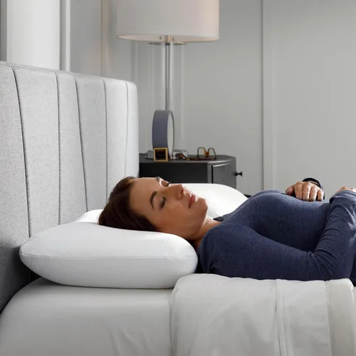 Miniatura 10 de Tempur-Pedic Almohada Symphony de Espuma Viscoelástica Sensación Suave de Lujo, Estándar, Blanco
