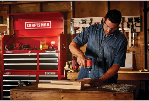 Miniatura 7 de CRAFTSMAN Kit de destornillador de impacto inalámbrico V20, 1/4 de pulgada, batería y cargador incluidos (CMCF810C1)