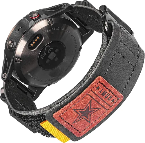 Compatible con la Correa de Reloj Garmin, Correa Deportiva de Nylon Super Resistente con Diseño de Bucle Tejido, Banda de Reemplazo Dura para