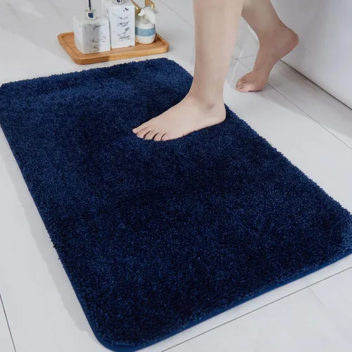 Miniatura 16 de COSY HOMEER Alfombras extra gruesas para el baño, tapetes de baño antideslizantes, tapete de felpa suave, peludo y 100% micro poliéster, tapete