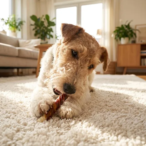Miniatura 11 de MON2SUN Golosinas de cuero crudo envueltas en pato de 5 pulgadas para cachorros y perros pequeños, promueve la salud dental, aperitivos saludables