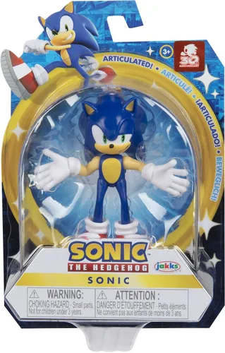 Miniatura 5 de Sonic The Hedgehog Figura de acción de 2.5 pulgadas, juguete coleccionable de Sonic moderno