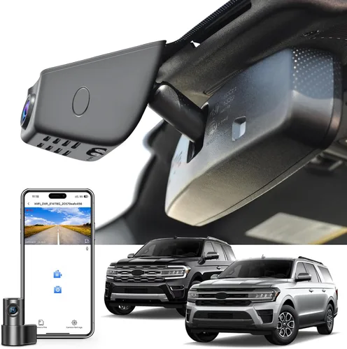 Miniatura 10 de Mangoal Cámara de tablero 4K para Ford Expedition/Expedition MAX 2018-2026, XLT Limited Timberline King Ranch Platinum, aspecto OEM integrado, video