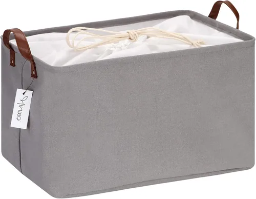 Miniatura 38 de Hinwo 31L Bolsas de almacenamiento grandes, organizadores de armario y almacenamiento, cestas de estante, cestas de almacenamiento plegables