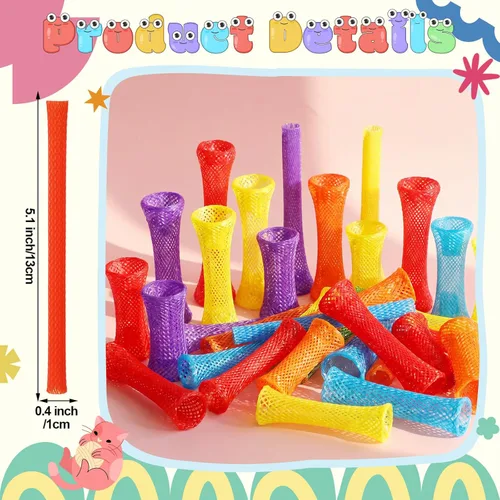 Miniatura 2 de Leitee 60 Pcs Cat Spring Toys Kitten Colorful Fun Tubes Indoor Interactive Cat Tube Plastic Coil for Pet Hunt Scratching (Rainbow Colors)