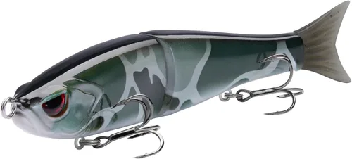 Miniatura 29 de Señuelos Bassdash SwimShad Glide articulados Swimbait Lubina Cachorro Salmón Trucha Almizclado Señuelo de Pesca Bajo Largemouth