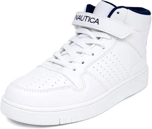 Nautica Horizon - Tenis con cordones para niños con corte alto tipo bota (niño pequeño y niño grande)