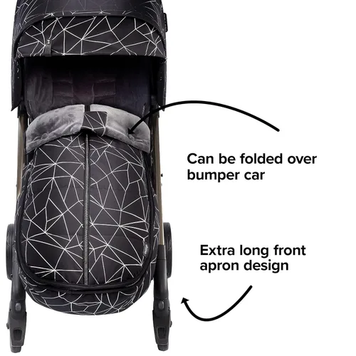 Miniatura 7 de Diono Saco de lujo para cochecito para todo tipo de clima, ajuste universal de bebé a niño pequeño con acolchado acogedor súper suave, resistente a