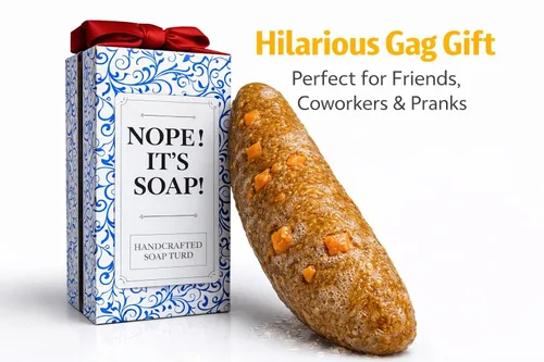 Miniatura 4 de Jabón Falso de Caca - Turd-Bar - No, Es Jabón - Jabón Artesanal Hecho a Mano para Hombres - Divertido Regalo de Broma de Caca Realista, Broma