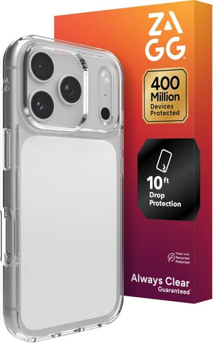 Miniatura 34 de ZAGG Crystal Palace Funda para iPhone 15 Pro Max - Protección contra Caídas (13ft/4m), Funda para iPhone Antiamarilleamiento y Resistente a