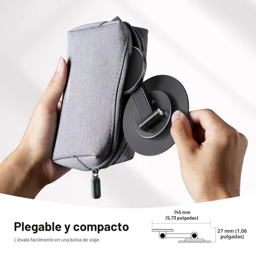 Miniatura 7 de UGREEN Soporte magnético para teléfono MagSafe, soporte de iPhone de altura ajustable para escritorio con rotación de 360° compatible con iPhone 17
