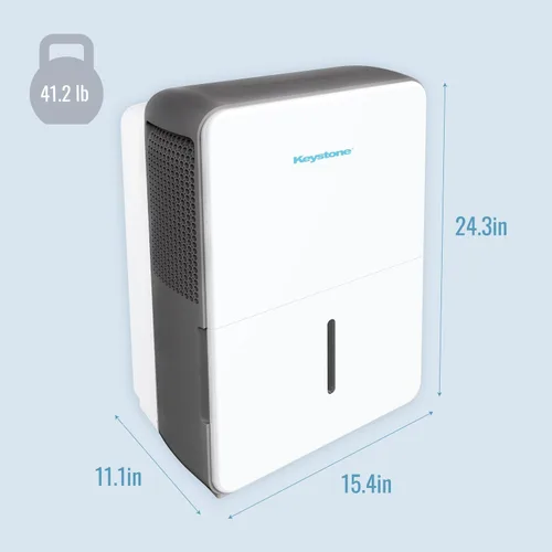 Miniatura 3 de Keystone Energy Star - Deshumidificador portátil de 50 pintas, 115 V, habitaciones extra grandes de hasta 4,500 pies cuadrados con bomba