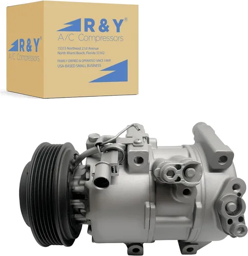 RYC Compresor de aire acondicionado automotriz y embrague de A/C AGG309 (se adapta a Kia Rondo 2.4L 2007, 2008, 2009. Sustituye al compresor Denso