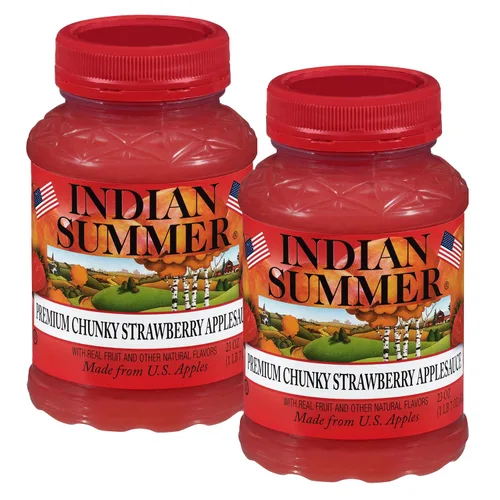 Miniatura 7 de Indian Summer Puré de manzana en trozos premium hecho con manzanas estadounidenses por cultivadores estadounidenses