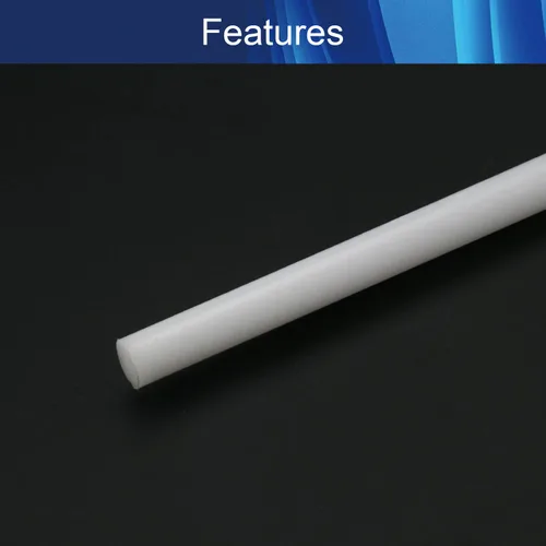 Miniatura 3 de Aicosineg Varilla redonda de plástico Polioximetileno Stick para la industria mecánica POM sólido duro blanco 1/3 x 39-3/8 pulgadas (D x L) 1 unidad