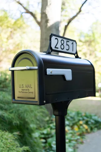 Miniatura 6 de Architectural Mailboxes 3460B Manhattan - Placa de dirección pequeña, color negro