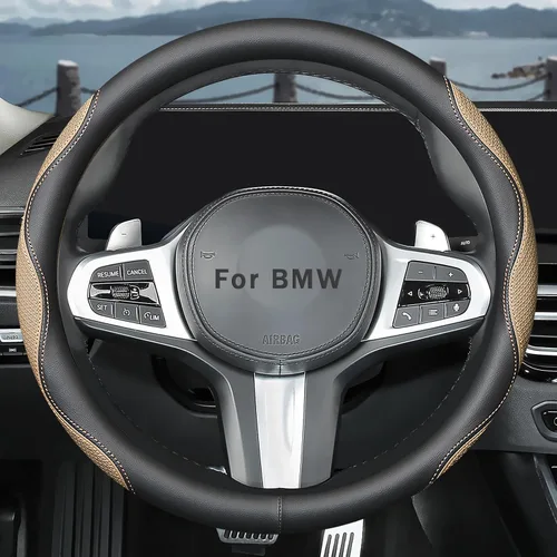 Miniatura 129 de Funda a medida para volante de Acura, transpirable antideslizante, fundas de cuero de doble cara para volante de automóvil, para accesorios de Acura