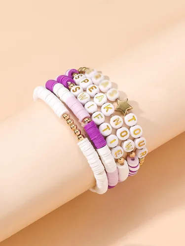 Miniatura 2 de Yiizetony Taylor Music - Juego de pulseras inspiradas en la música para Swifties, Eras Tour, traje de concierto Merch Swift llavero, pulseras