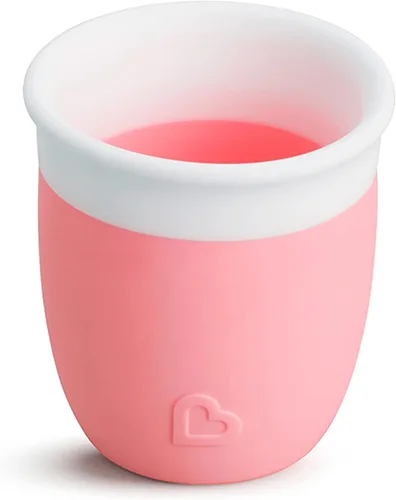 Miniatura 5 de Munchkin Taza de entrenamiento para sorber, taza pequeña de silicona abierta para bebés y niños pequeños de 4 meses de edad en adelante, 2 onzas