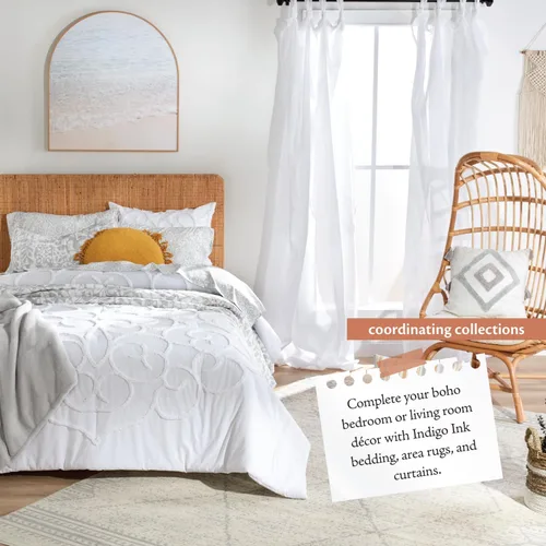 Miniatura 9 de Indigo Ink - Almohada decorativa, almohada de rayas acolchadas con borlas, almohadas decorativas para sofá o cama, decoración bohemia para el hogar