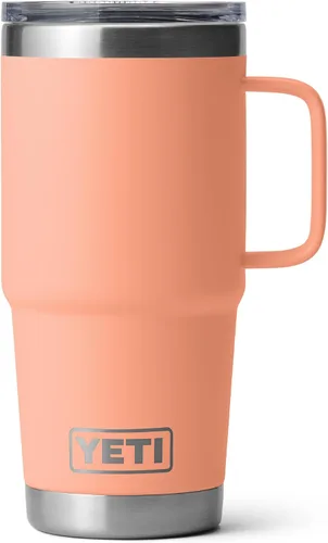 Miniatura 12 de YETI - Vaso de viaje Rambler de 20 onzas, de acero inoxidable, aislada al vacío con tapa fuerte Stronghold Blanco