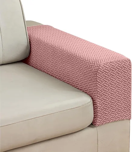 Miniatura 11 de Juego de 2 Fundas para Brazos de Sofá Sillón de Poliéster Elástico Fundas para Reposabrazos de Sofá Sillón Reclinable Fundas Protectoras con Marrón