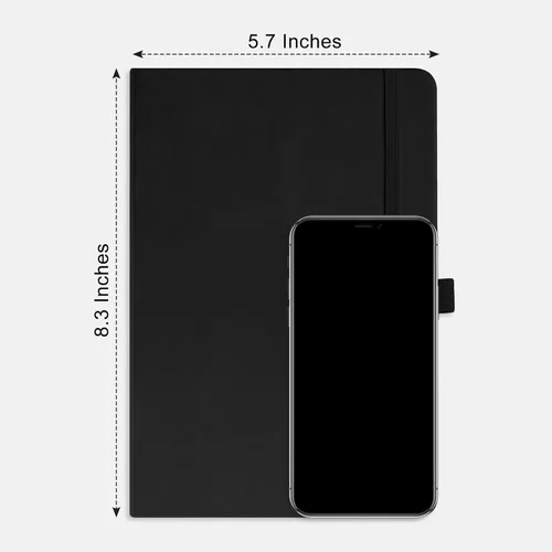 Miniatura 8 de RETTACY Cuaderno rayado, paquete de 2, 192 páginas numeradas por paquete, tamaño mediano A5 (5.7 x 8.3 pulgadas), para hombres y mujeres, escritura