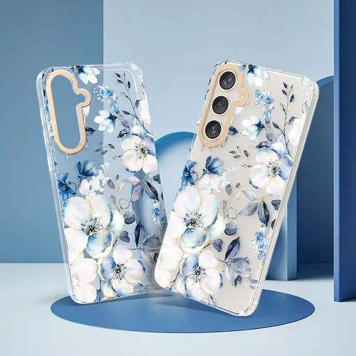 Miniatura 7 de MILPROX Funda para Samsung Galaxy S25 - Cubierta Slim Fit Floral S-25, Elegante Diseño de Flores Femenino, Carcasa Protectora Linda Ultra-Delgada