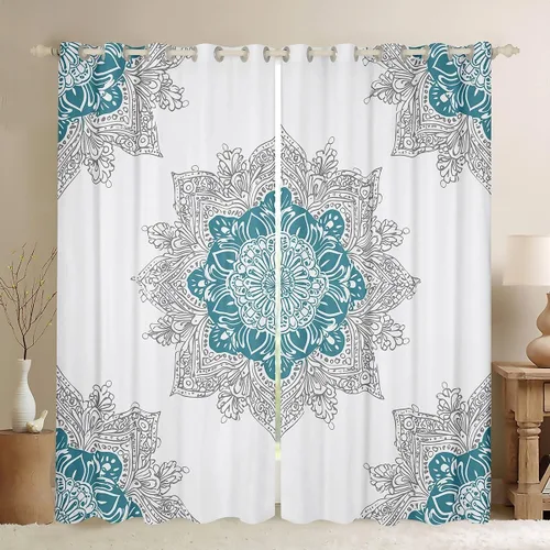Miniatura 23 de Cortinas opacas con estampado de animales de safari, guepardo, cebra, tigre, jirafa, leopardo, 104 pulgadas de ancho x 84 pulgadas de largo