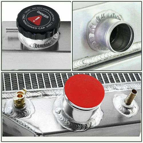 Miniatura 6 de Radiador de aluminio de 3 filas+ventilador de cubierta+relé compatible con Ford Bronco F100 F150 F250 F350 F500 V8