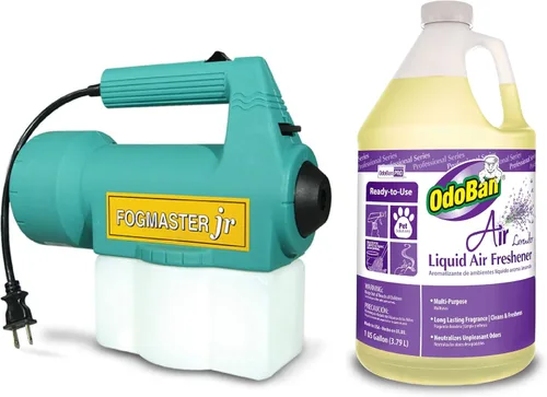 Miniatura 7 de OdoBan Fogmaster Jr. - Nebulizador eléctrico de mano y ambientador líquido, 1 galón, aroma fresco de primavera