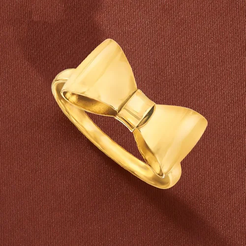 Miniatura 4 de Ross-Simons Italian 14kt Yellow Gold Bow Ring