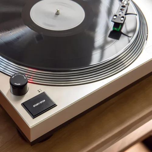 Miniatura 14 de Crosley KT100BT-CP - Sistema estéreo de tocadiscos Bluetooth con altavoces, champán